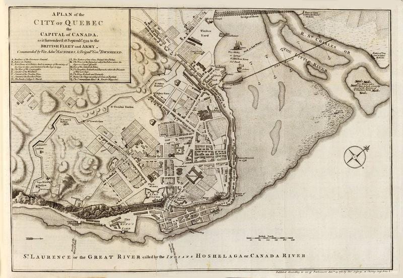 die Altstadt von Quebec City walking tour map