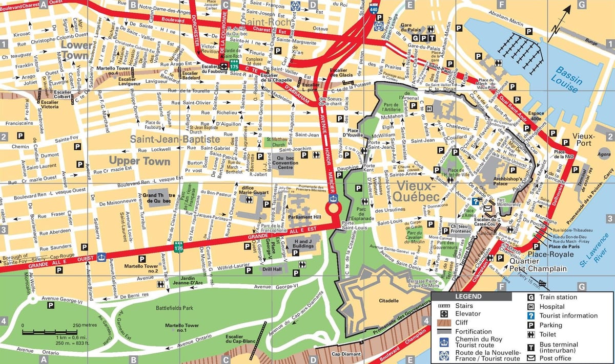 Quebec City Touristenattraktionen anzeigen